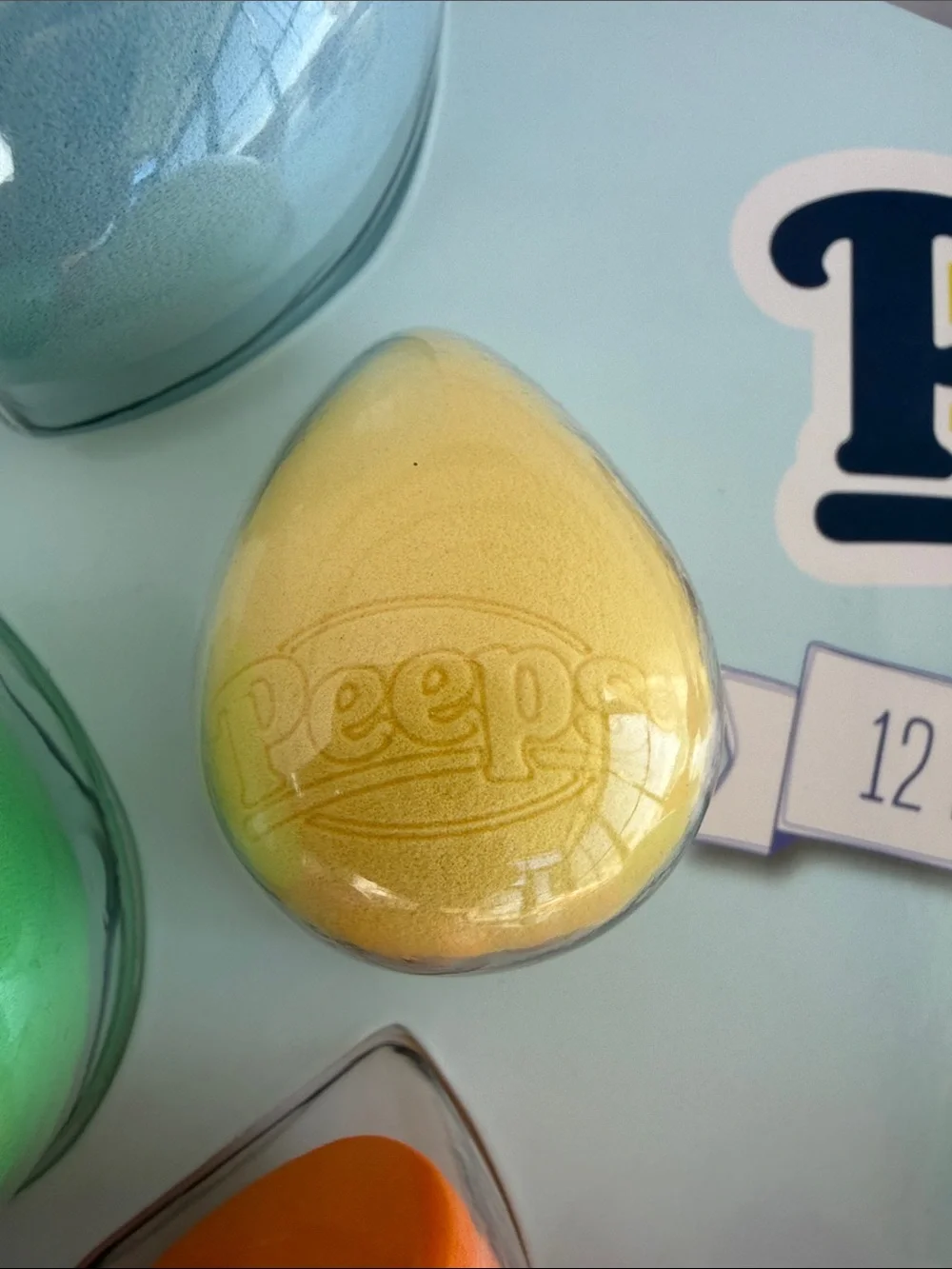 Peeps 12-Pack Assorted Color Makeup Beauty Sponges